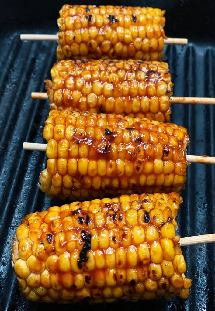 Grilled Sweetcorn with Barbecue Sauce